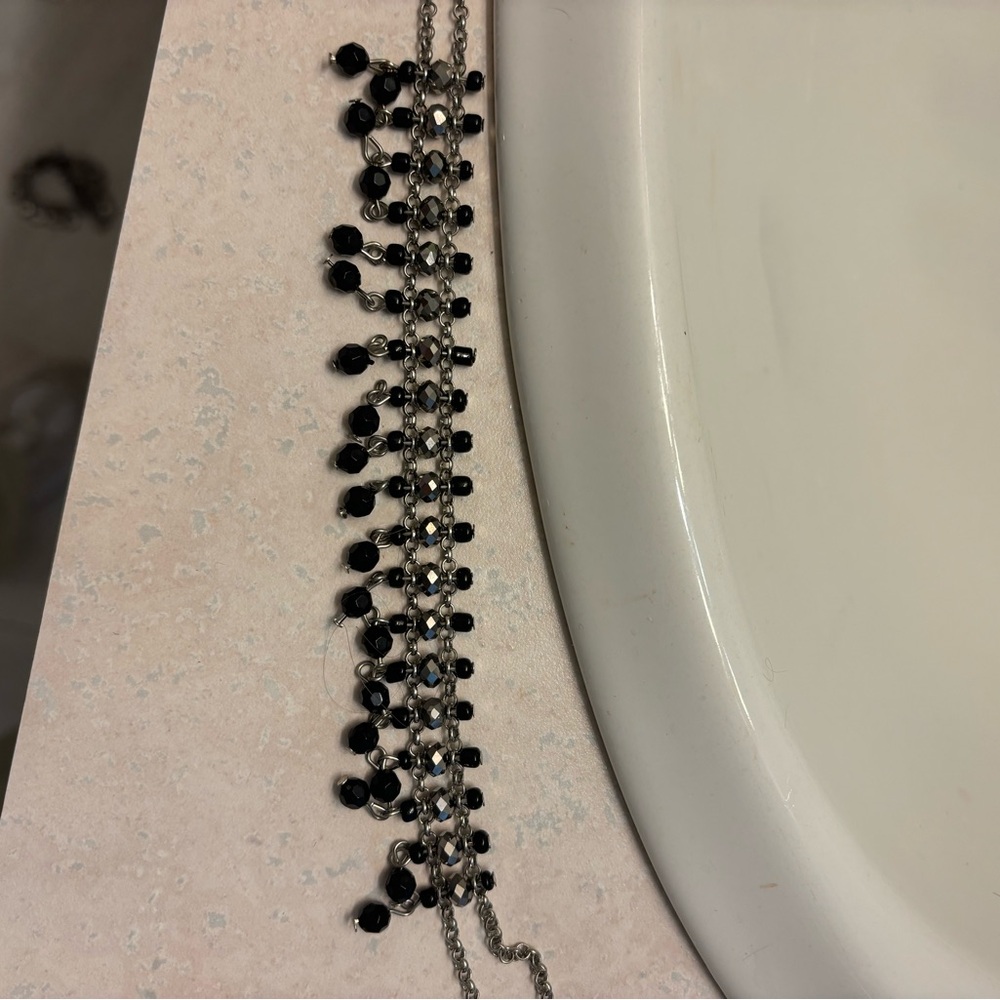 Black beaded choker